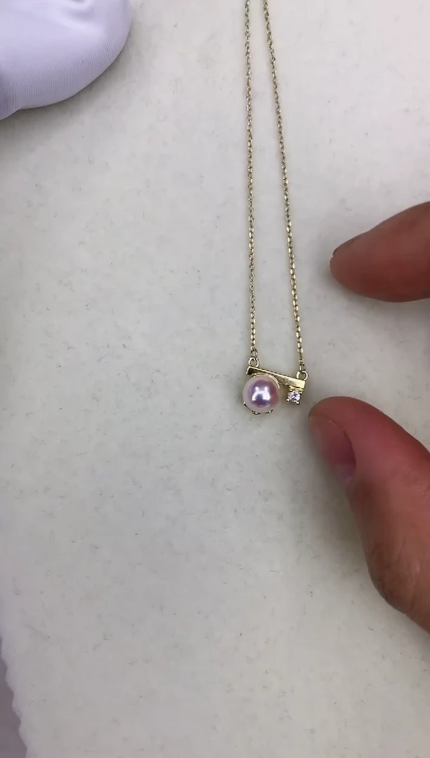 银S925镶嵌DA海水珍珠 吊坠 GD041