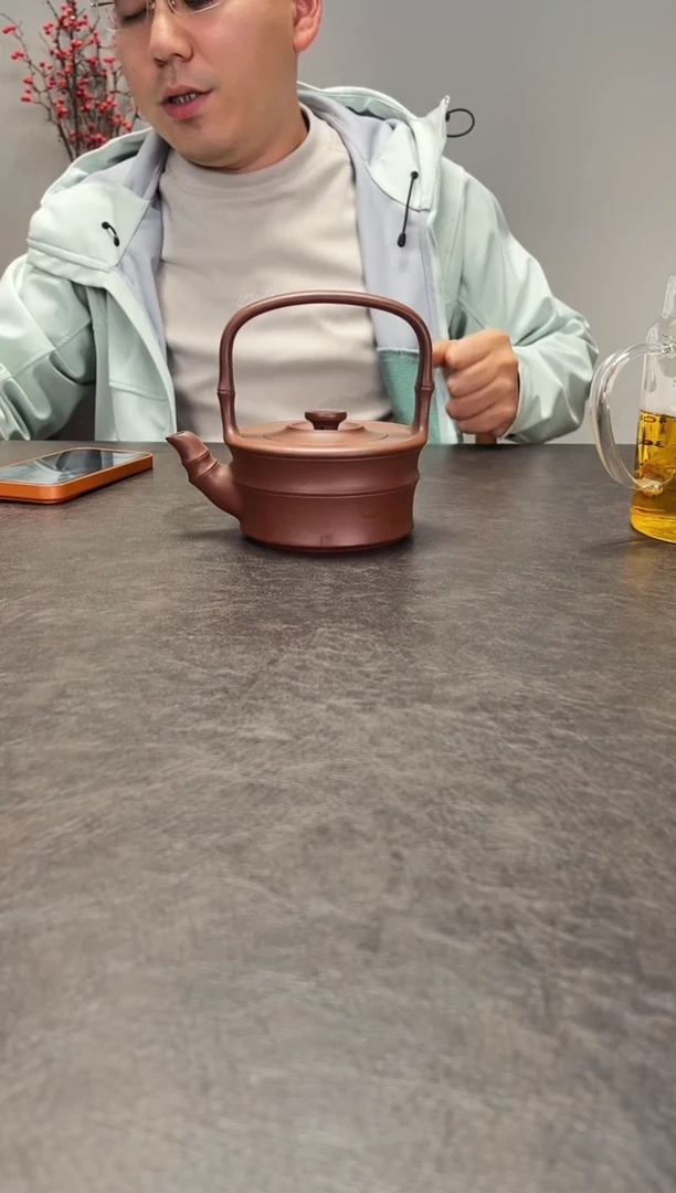 茶壶紫砂岳父桂珍提梁