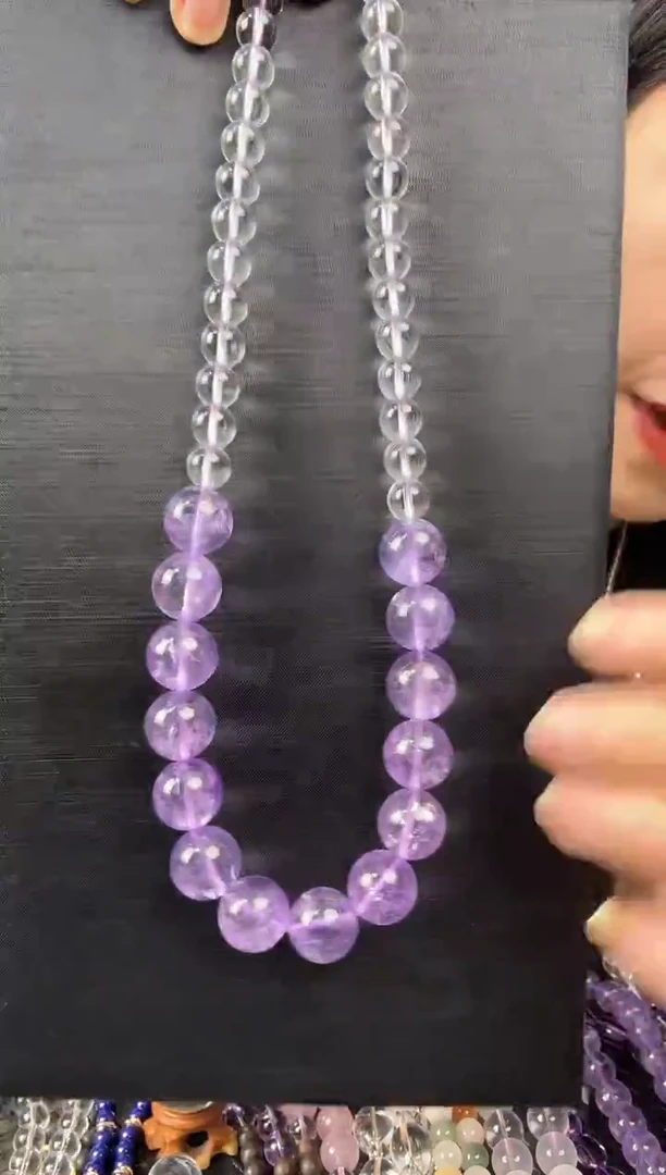 颈饰银S925镶嵌水晶天然