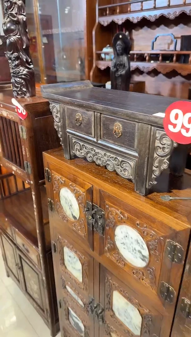 【闪购商品】木木艺紫檀两抽屉案桌698.8888