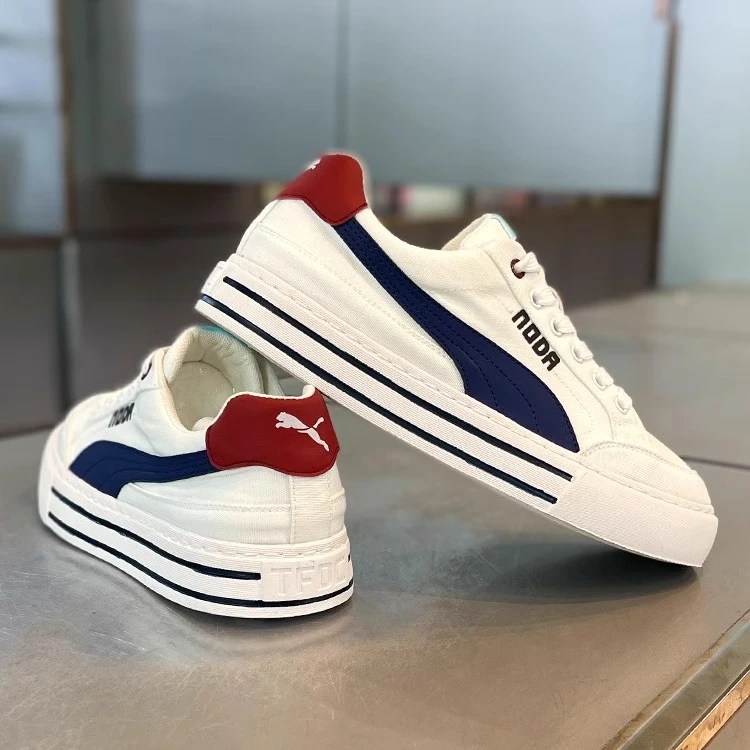 男鞋春夏新款时尚布面透气板鞋潮流爆款耐磨舒适软底高端休闲鞋