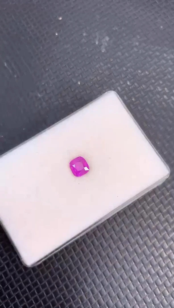 裸石蓝宝石天然无烧粉紫色蓝宝石1.26ct