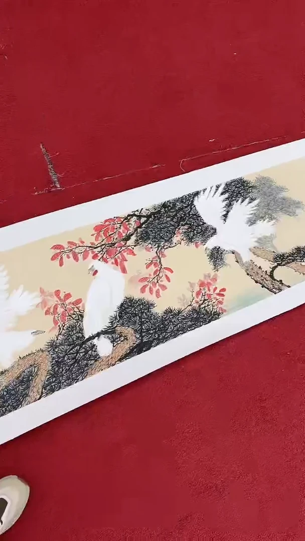 国画19只白鹰