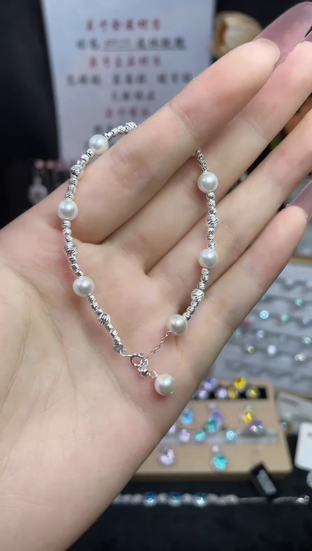 合成立方氧化锆925银编号F0116 手链