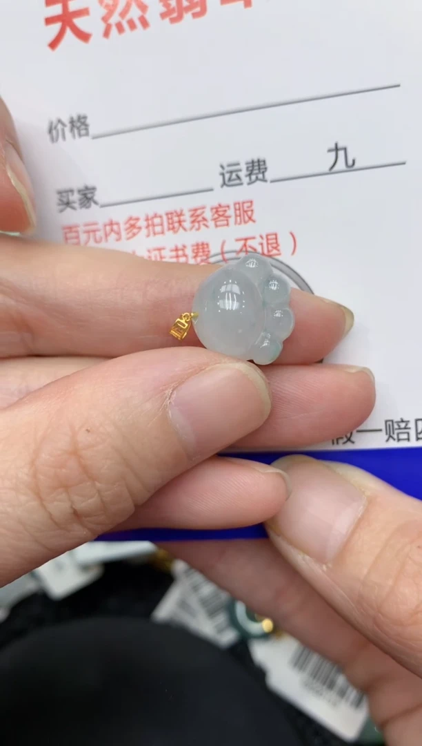 【闪购商品】翡翠颈饰18K金镶嵌11111111