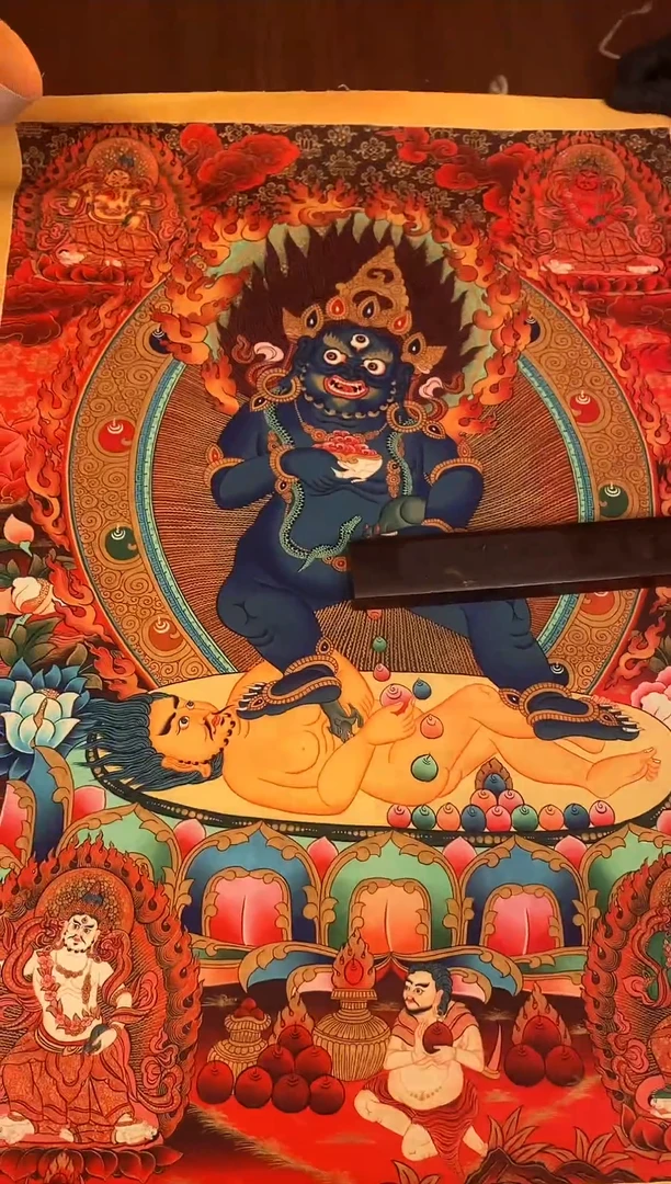 装裱画精美唐卡tk16174