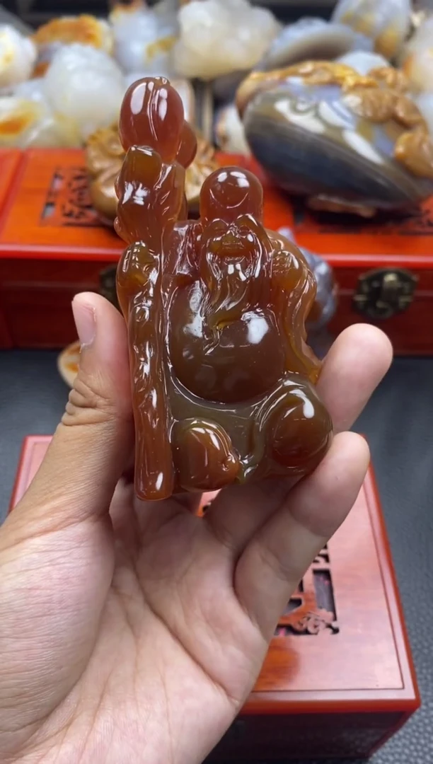 玛瑙/玉髓手把未镶嵌云**下00