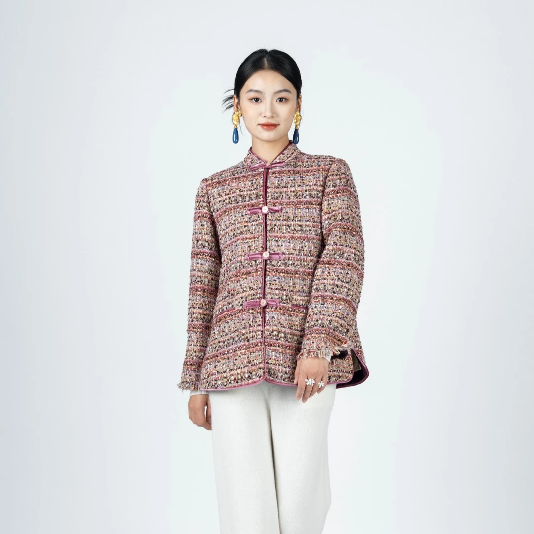 RONG砂岩·莲瓣红棉服