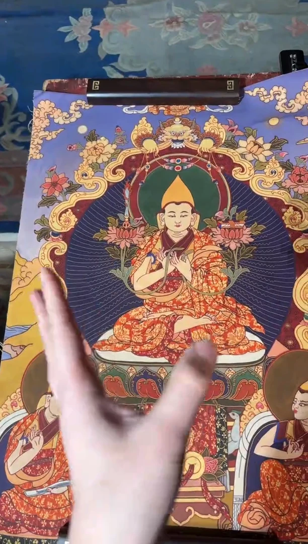 卷轴画龙妹唐卡直播tk16