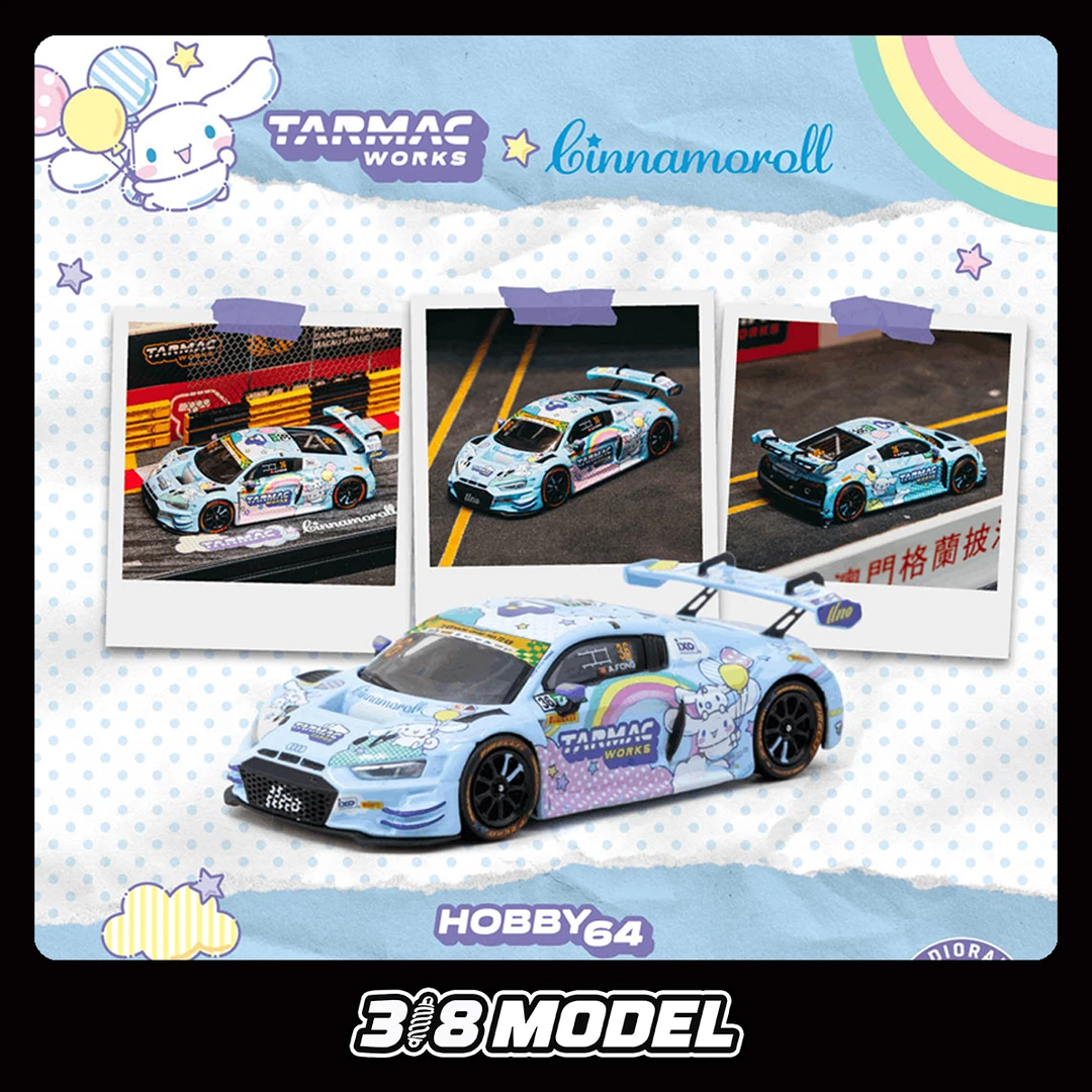 预售 TW 1:64 玉桂狗 R8 GT3 合金车模