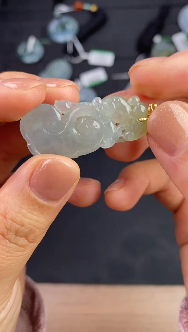 18K金镶嵌定制翡翠JJ0073