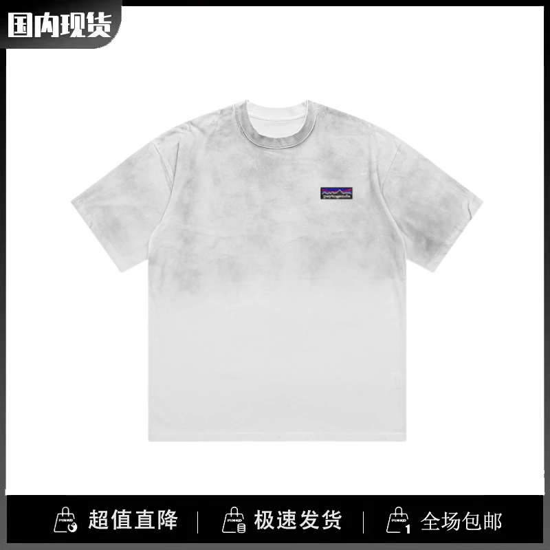 巴塔正品PAYTOGENDA潮现货圆领休闲短袖T恤男女夏季宽松百搭上衣