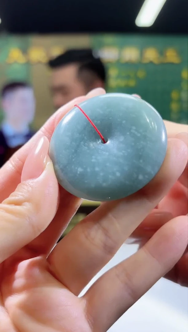 翡翠未镶嵌颈饰0701/Y/发其一件/扣