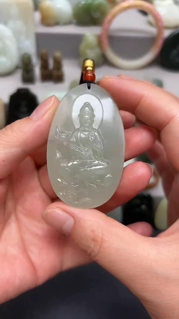 和田玉未镶嵌颈饰·