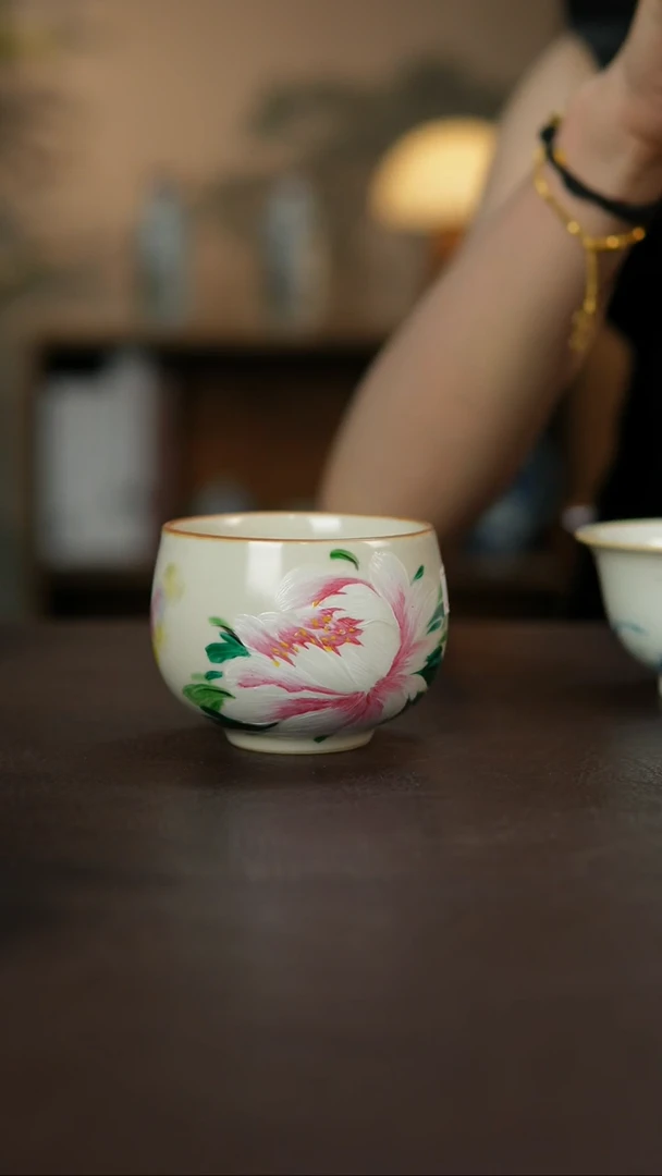 杯景德柴烧手作多人瑕疵