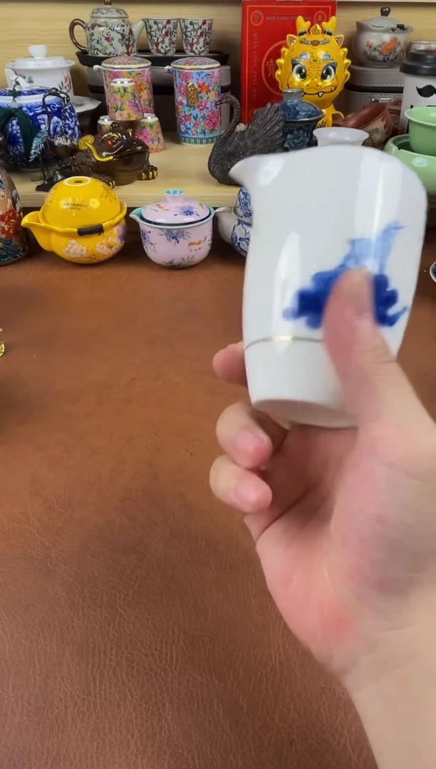 陶瓷茶具摆件旅行套组