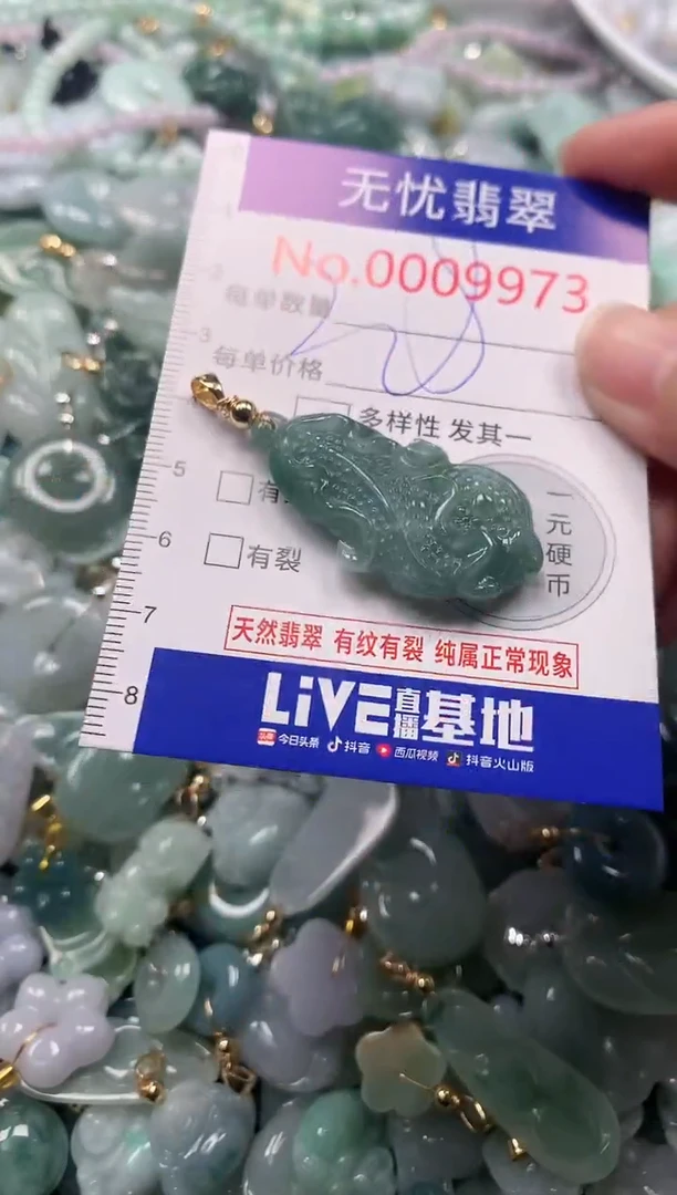 吊坠(不含链)未镶嵌翡翠9973