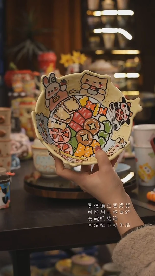 景德镇釉下彩绘设计师款式陶瓷