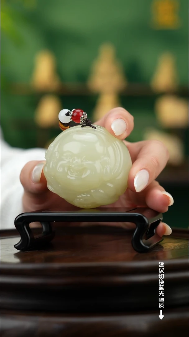 玉【弥勒】天然玉石手把件