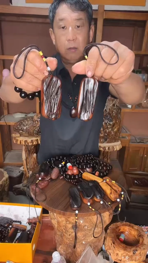 枣木雷击枣木手把件