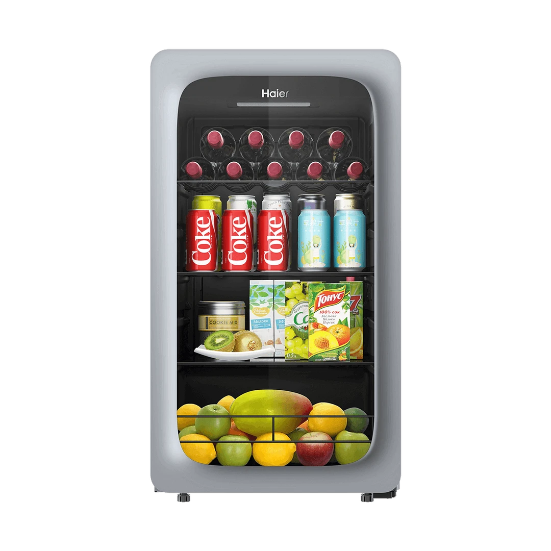 Haier/海尔92升家用立式冰吧客厅办公饮料茶叶红酒保鲜柜