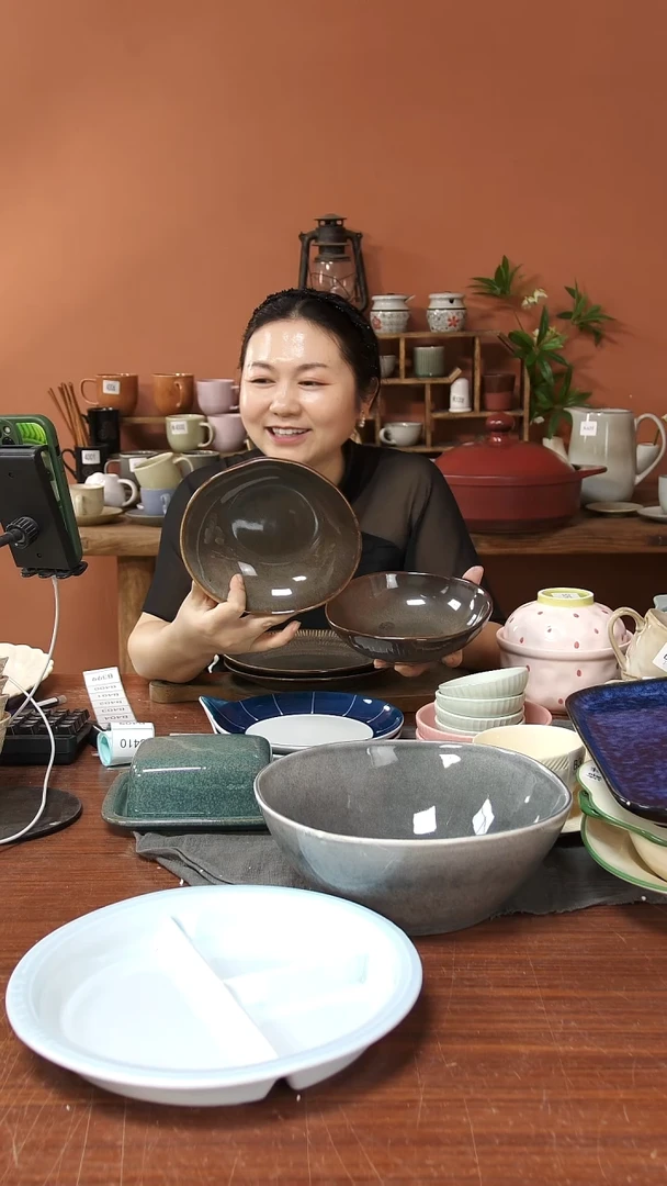 陶瓷3305陶瓷异形碗2件套微瑕