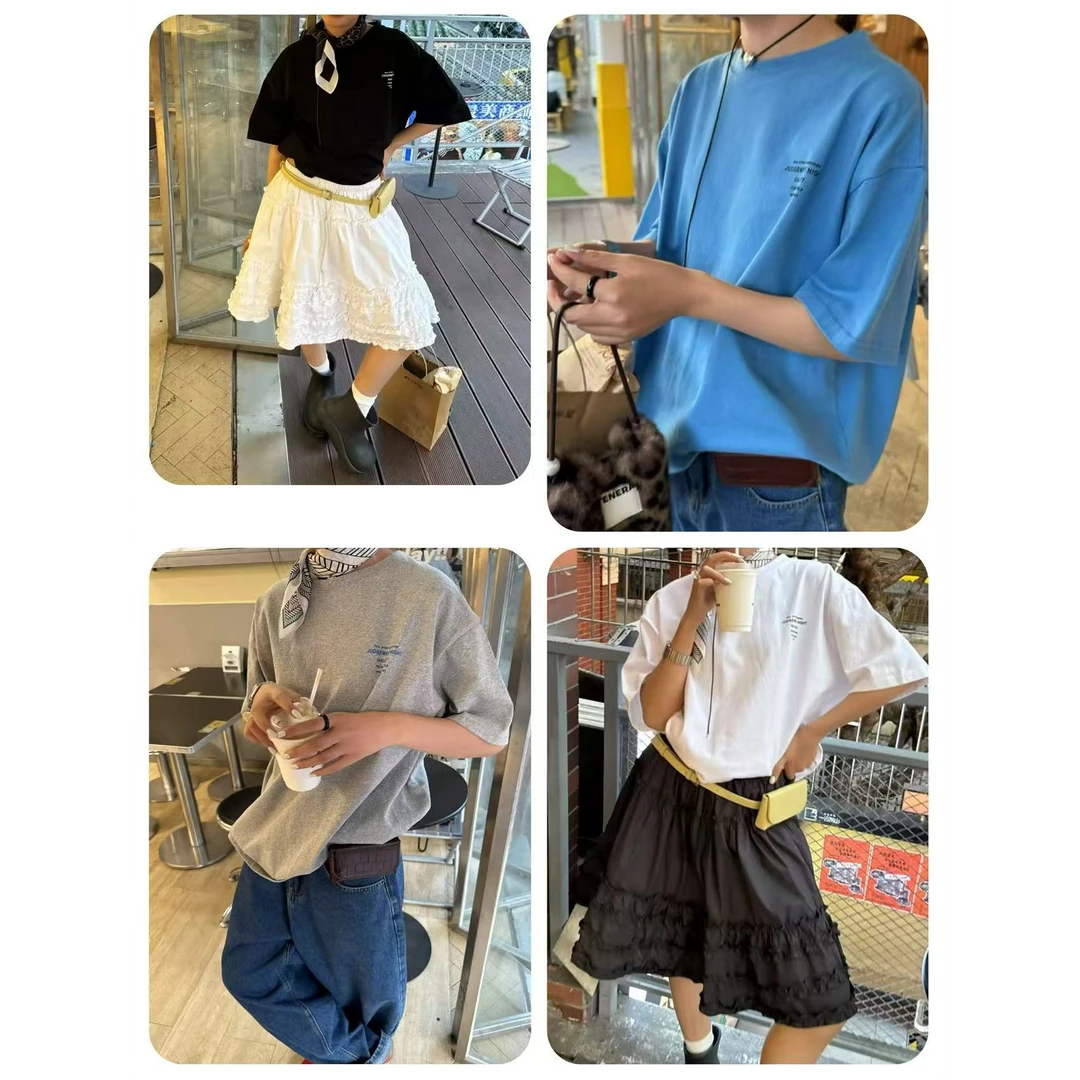 SANBARA-春季新款圆领字母白色上衣#88132