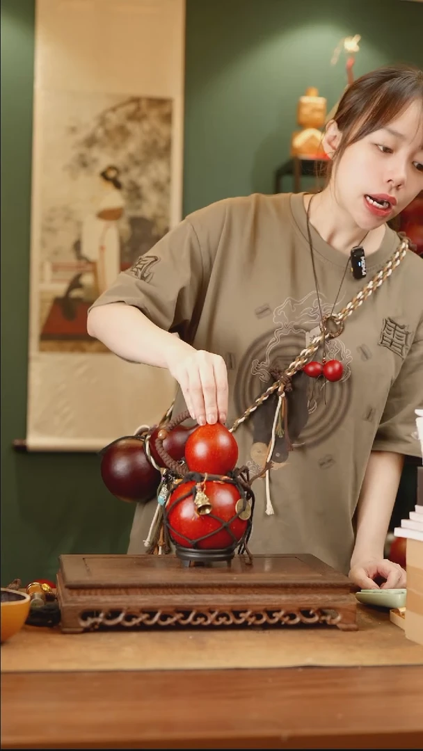 89号精品天然大漆酒葫芦一物一拍~