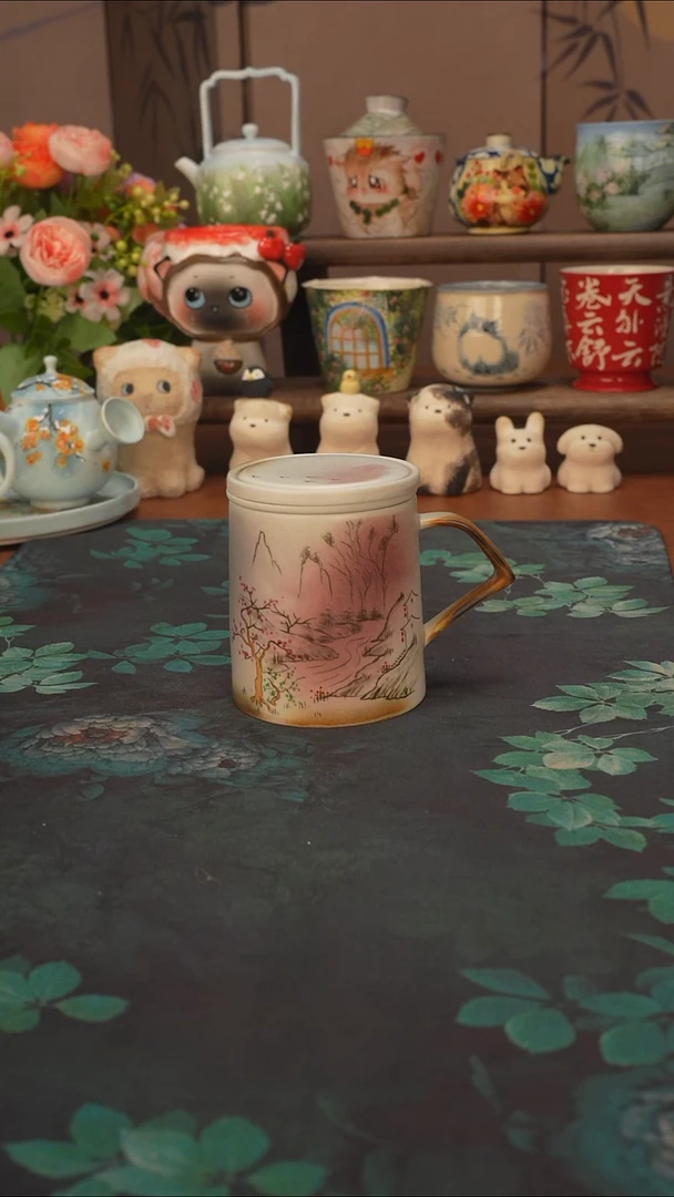 李辉熠  办公杯带茶滤