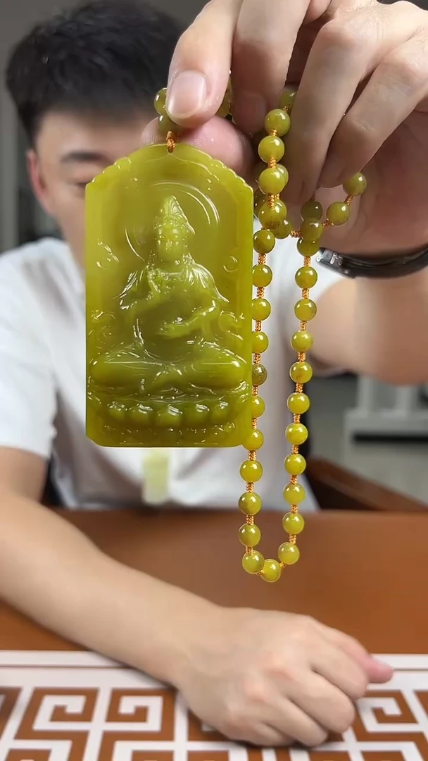 未镶嵌岫玉颈饰多样性发货一件