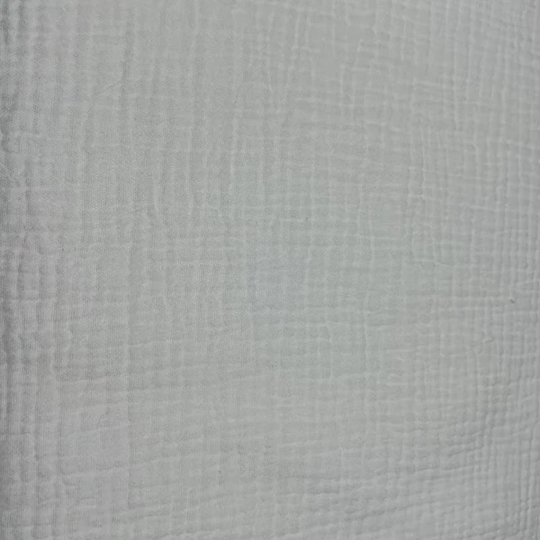 140幅宽纯白色双层皱纱面料母婴适用舒适透气