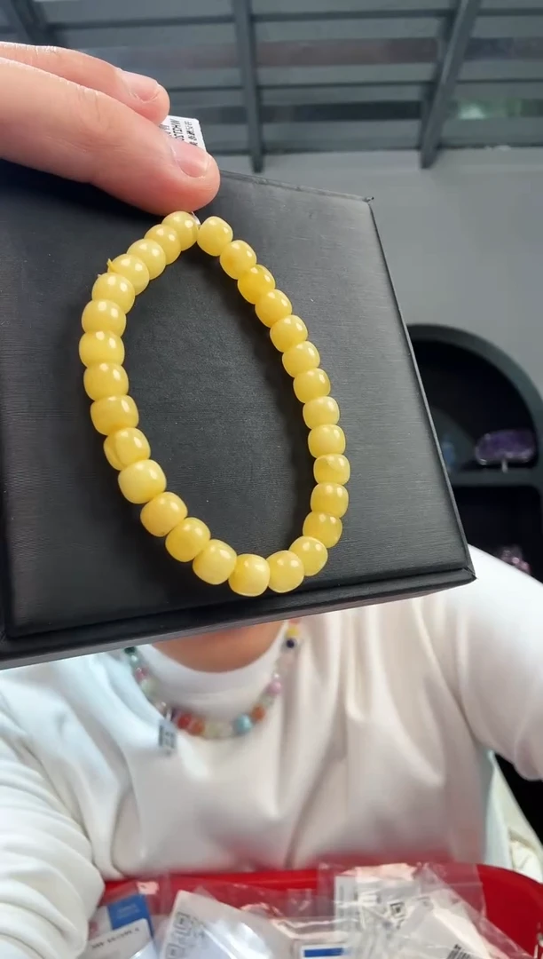 手链蜜蜡未镶嵌晶8794 约7mm