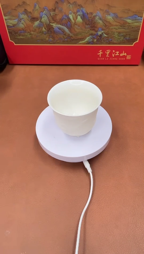 羊脂玉瓷清明上河图主人杯茶杯