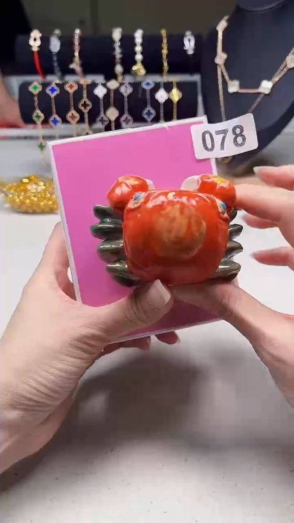 瓷片陶茶周边666文玩多人绿078