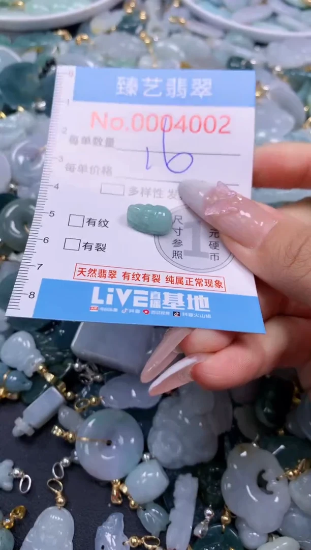 翡翠未镶嵌颈饰4002