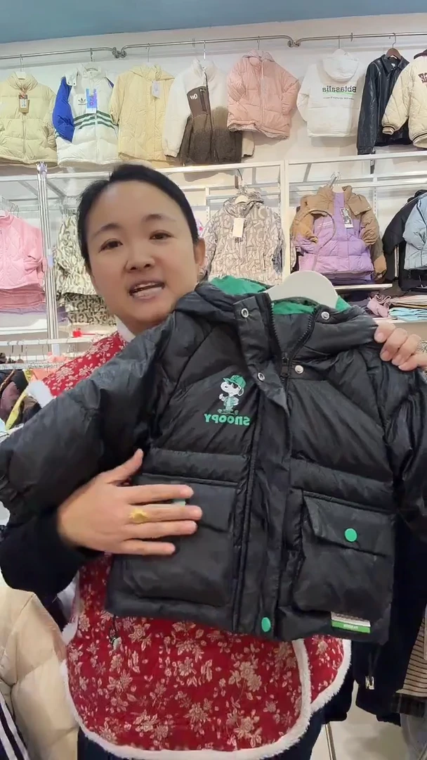 史努比羽绒服110码