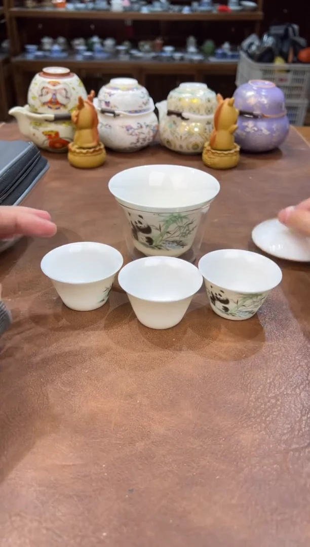 真的很便宜会开片的旅行茶具