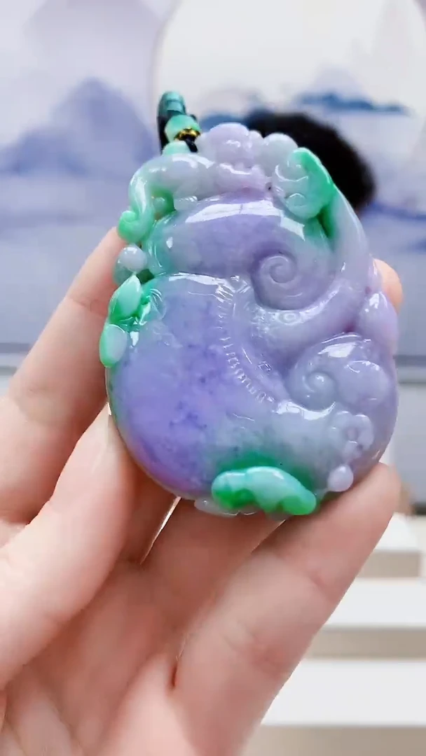 未镶嵌定制翡翠4917ry-毛货挂件25