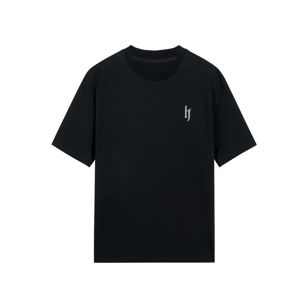 黑鲸男子时尚百搭简约基础短袖T恤CNTBJ25078A