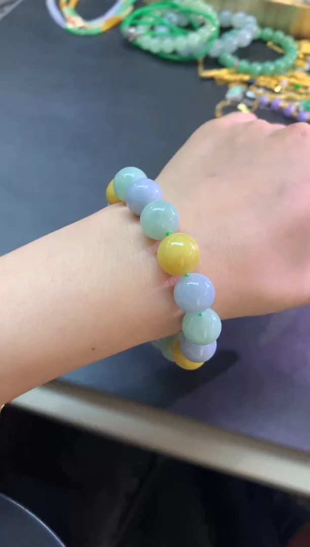 未镶嵌手串翡翠手串|1700+85