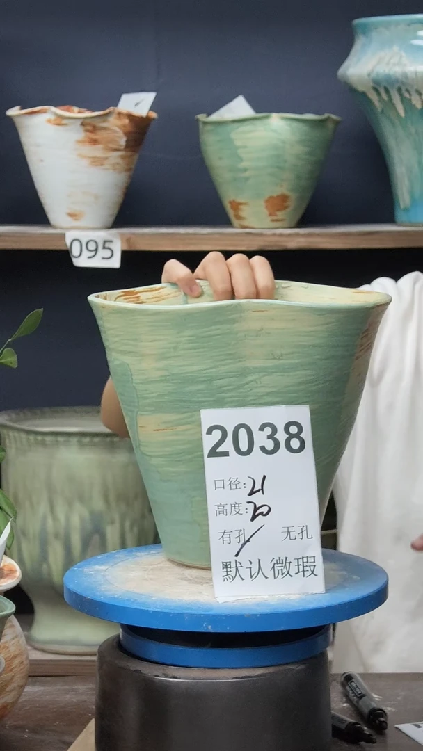 景德镇花盆默认微瑕2038