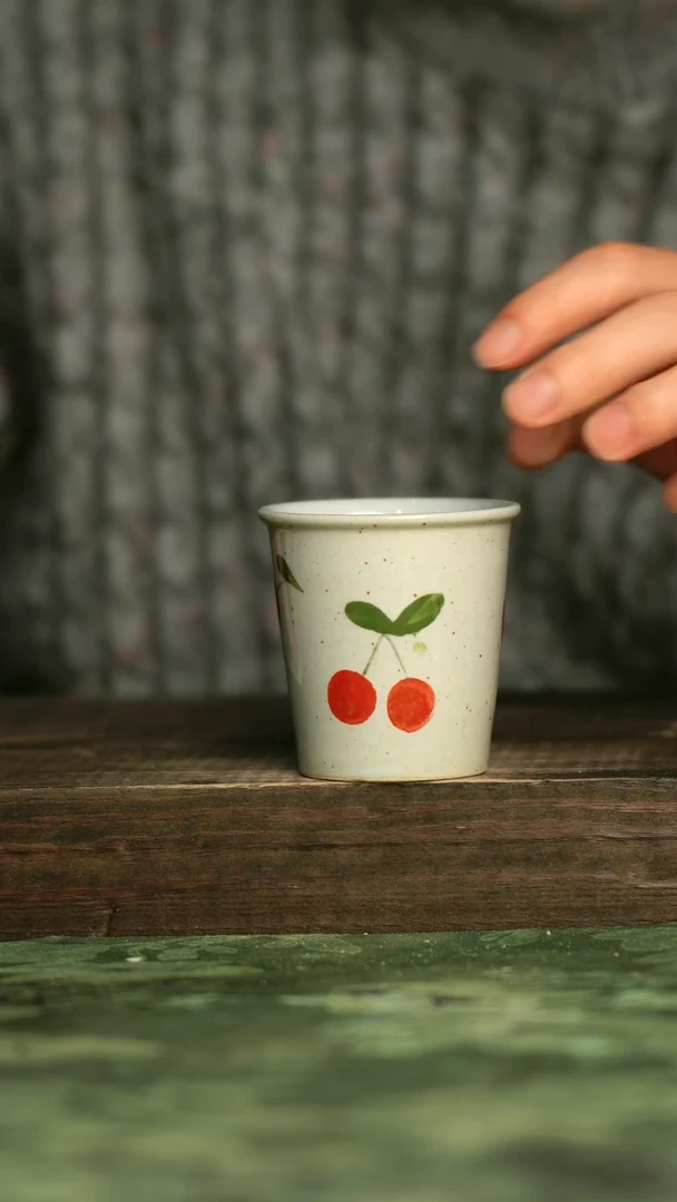 陶瓷青诗集手工手绘瓷器