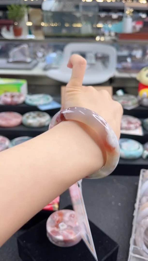 未镶嵌手镯石英质玉瑾圈口（赠品镯心）