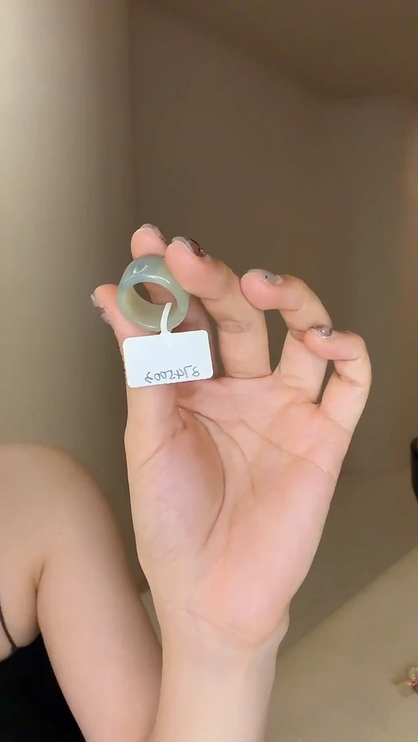 未镶嵌戒指和田玉13码蓝皮黄口（宽）