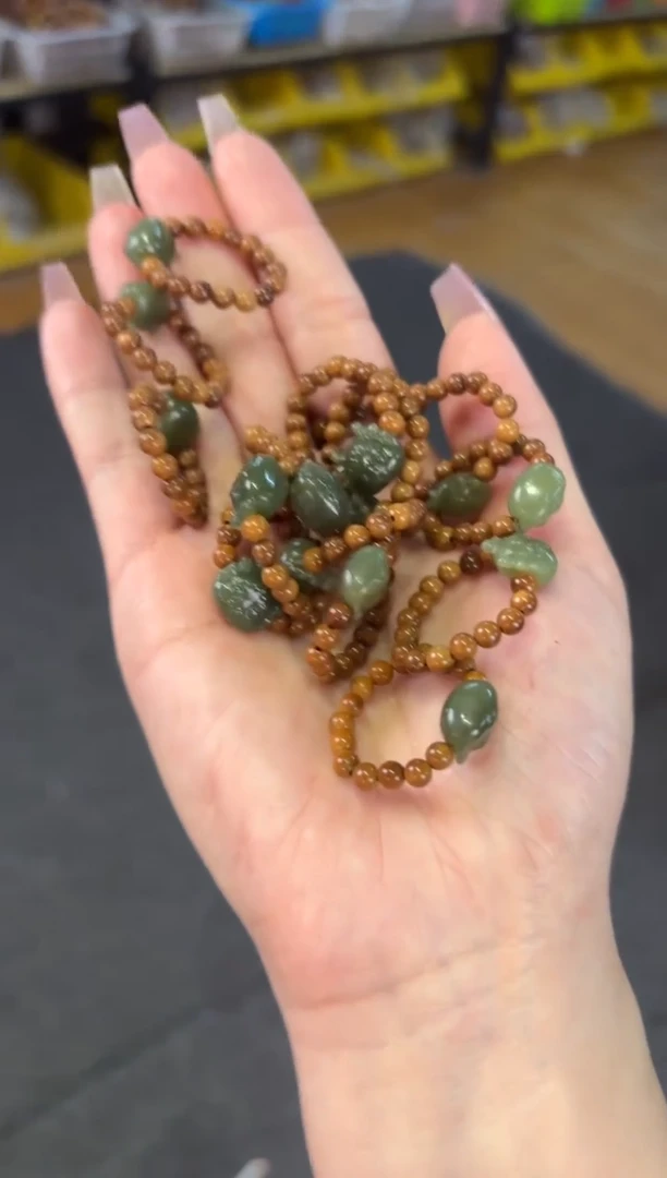 【闪购商品】和田玉（糖玉）颈饰未镶嵌   库克和田碧玉小龙人戒指