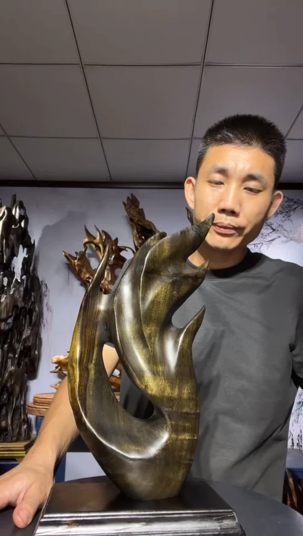 金丝楠木雕款用****3金丝楠木工艺品摆件