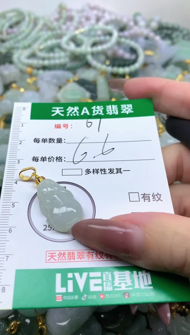 颈饰未镶嵌翡翠纯天然缅甸A货翡翠-67