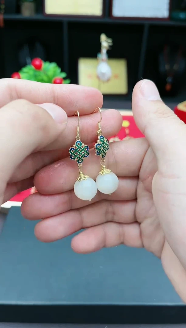 【闪购商品】玛瑙/玉髓耳钉银S925镶嵌425000