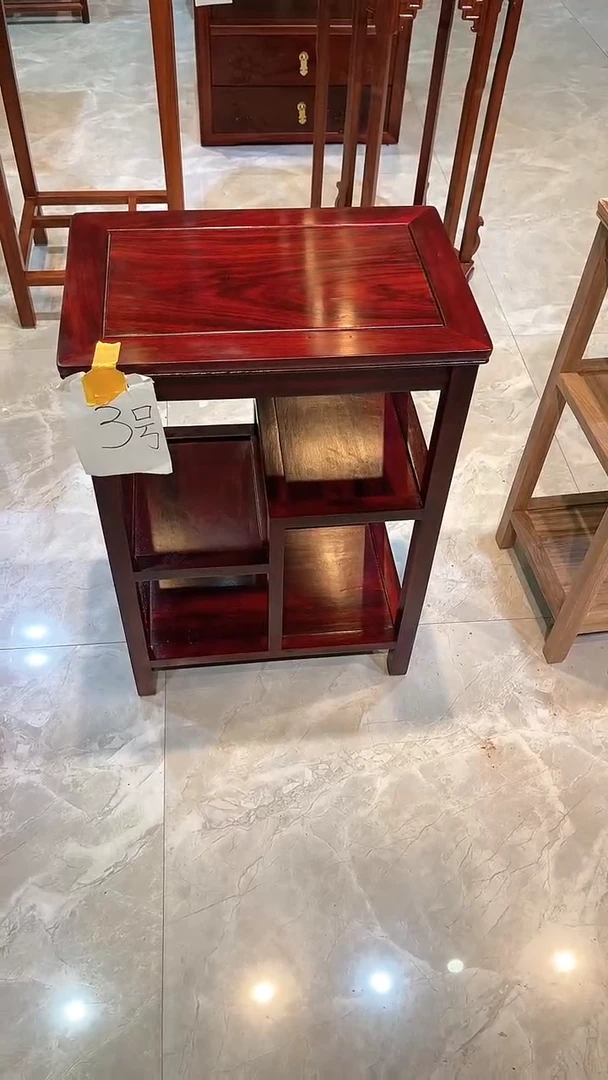 黑酸枝木类成套家具置物架45*30*65