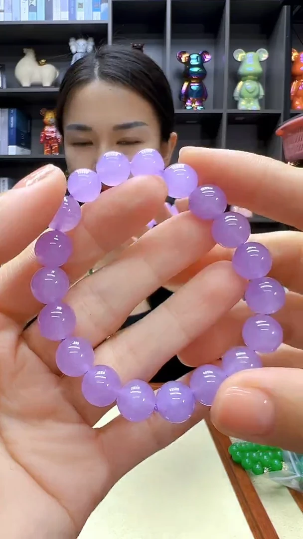 翡翠未镶嵌颈饰丹丹diy劲饰10mm手链